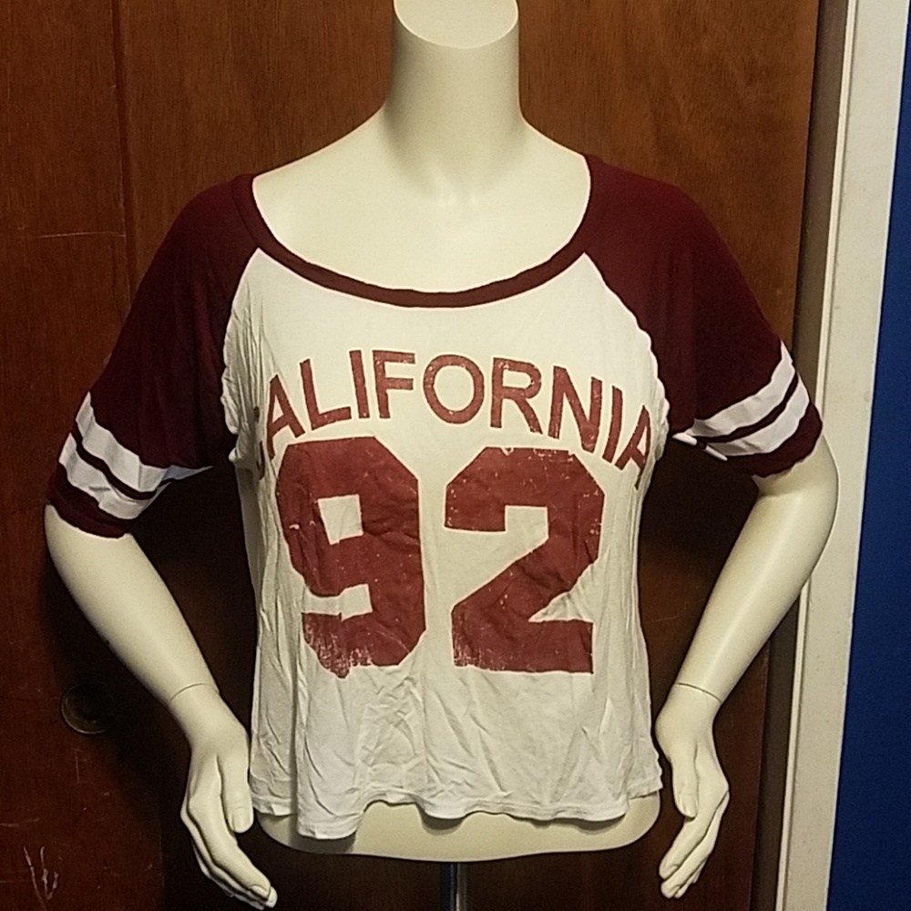 Cropped Baseball Tee